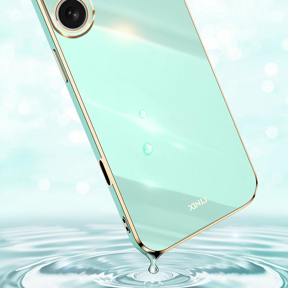 XINLI For iPhone 16 Case TPU Phone Cover with Electroplating Frame