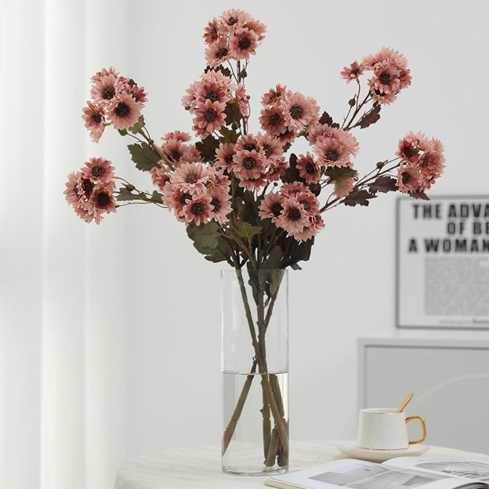 Eco-Friendly Artificial Daisy Flowers Handmade Silk Flowers Fake Chamomile Flowers  Office Decor