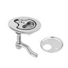 Easy Install Keyless Flush Mount Floor Lock Flush Pull Latches for Hatches Access Panels Round Deck Hatches