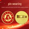 Lei Feng Volunteer Service Commemorative Brooch & Medal