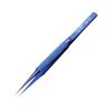 Titanium Alloy Tweezers with Anti-Flywire, Extra Sharp Bent & Straight Tips for Fingerprint Mobile Phone Repair