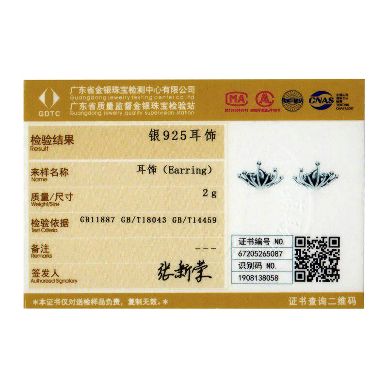 BAMOER Real 925 Sterling Silver Red Spider Lily Stud Earrings for Women Statement Fine Jewelry