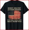 Anti Biden Biden's Greatest Accomplishment Is Black Cotton T-Shirt S-5XL