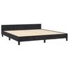 Bed Frame without Mattress Black 160 x 200 cm Velvet
