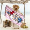 Labubu Beach Towel Quick-Dry Soft Microfiber Comfortable Lightweight Perfect for Traveling Yoga Camping and Swimming