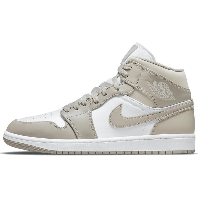 Air Jordan 1 Mid 'College Grey Linen' Jordan 554724-082