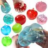New Apple Squishy Toys Green Red Simulated  Apple Squeeze Stress Toy Anxiety Relief Fidget Toys Soft Slow Rebound Birthday Gifts