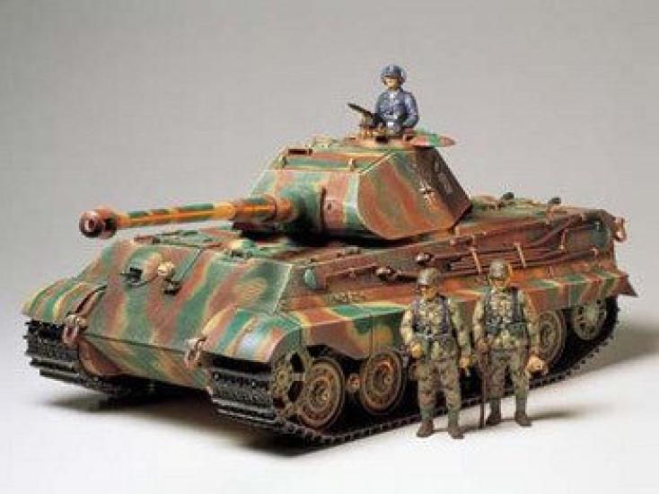 Tamiya Big Tank Series German Army King Tiger Porsche Turret Plastic Model 36201 1/16 No.01