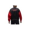 Jordan Colorblock Logo Embroidery Baseball Jacket Women Outerwear Black DV1414-010