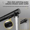 Stainless Steel Kitchen Faucets Pull Out Type Hot and Cold Mixing Tap Sink Basin Faucet 2 Models Nozzle Faucet Deck Mounted