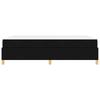 Bed Frame with Mattress Black 140 x 190 cm Fabric