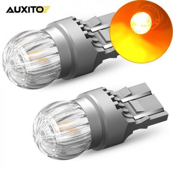 AUXITO 7443 T20 7440 Amber Yellow LED Turn Light Signal Bulbs Canbus Error Free