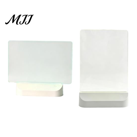 Reusable Acrylic Writing Board LED Drawing for Kids, Rechargeable DIY Light Up Tablet with 7 Color Memo Pens, Neon Glow Note Board, Back to