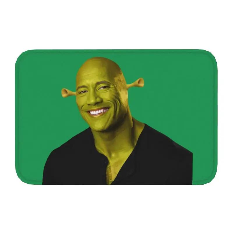 The Rock Dwayne Meme Front Door Mat Anti-Slip Outdoor Quick Dry Doormat Kitchen Bedroom Entrance Rug Carpet