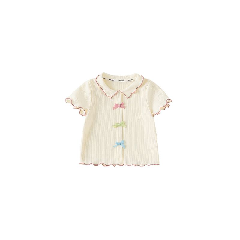 Girls' Short-Sleeved T-Shirts, Baby Girls' Summer Clothes, 2026 Summer New Style Kidsren's Clothes, Super Nice and Stylish Tops, Kidsren's Clothing