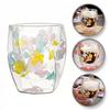Ecarla Bicchiere Termico a Doppia Parete con Ortensia Colorata 350ml Szk88