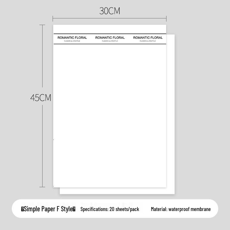 Elegant Waterproof Bouquet Paper for High-End Floral Arrangements