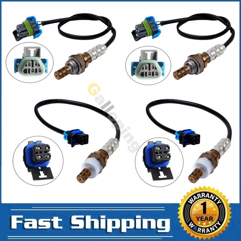 

4pcs O2 Oxygen Sensor 1 2 For Chevrolet Avalanche Silverado Suburban 1500 Tahoe Gmc Sierra 1500 Yukon 5.3L Upstream Downstream