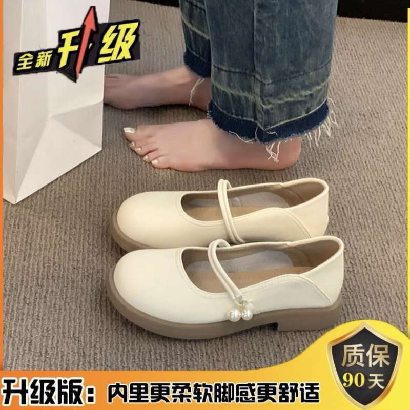 Mary Jane shoes small leather shoes spring and summer single shoes 2025 new two-wear loafers gentle wind casual shoes comfortable