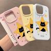 Star collar black cat for iPhone17/16 mobile phone case Apple 15Pro glutinous rice 13 liquid 12 cute 14