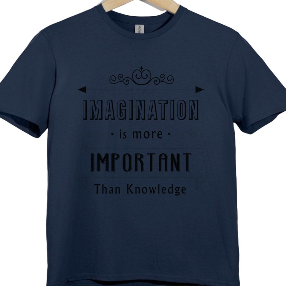 Imagination Is More Important Than Knowledge T Shirt Einstein Quote Graphic Tee