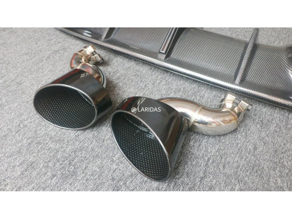 RS-Style Carbon Fiber Rear Diffuser for Jaguar XF 2016-2019
