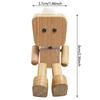 Car Shaking Wooden Robot Air Outlet Clip Figurine Decoration Ornaments Leg-swinging Men Cute Wood Man Car Good Creative Gifts