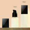 15/30ml Empty Pump Bottle Glass Liquid Foundation Container Makeup Transparent Square Refillable Bottle Portable Pump Bottle
