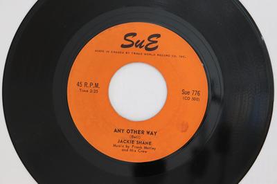 7-Zoll-Schallplatte JACKIE SHANE - Any Other Way / Sticks And Stones Sue776 Sue Records Inc 1966 Kanada Soul/Funk Gebraucht
