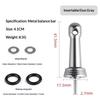 Fishing Wheel Balance Rod Universal Aluminum Fishing Reel Balancers Insertion In/Screw In Stand With Gasket Rubber Rings