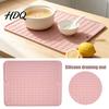 Durable Kitchen Drying Mat Silicone Dish Mat Heat Resistant Counter Heatproof Table Trivet Waterproof Placemat Utensil Drainer for Dining Table,