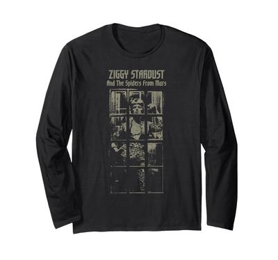 David Bowie - The Spider from Mars Verwaschenes Langarm-T-Shirt