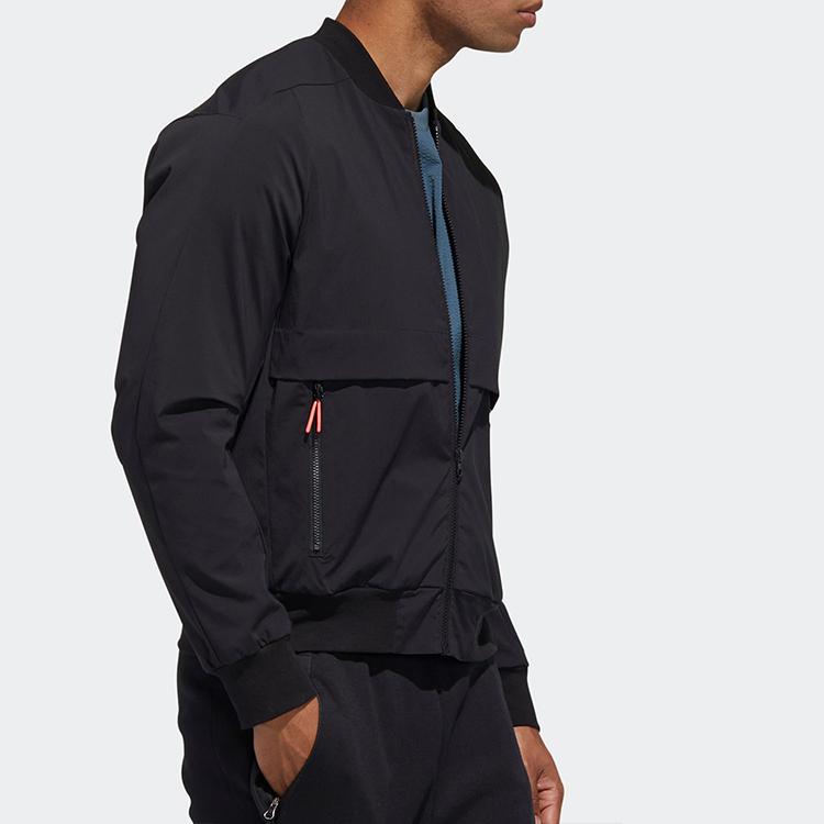 Adidas Jackets Men's Black Stand Collar Moderate GF4030