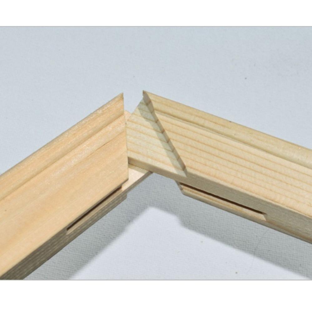 DIY rám na zeď Snadno sestavitelný Dřevěný fotorámeček pro olejomalby a nástěnné umění