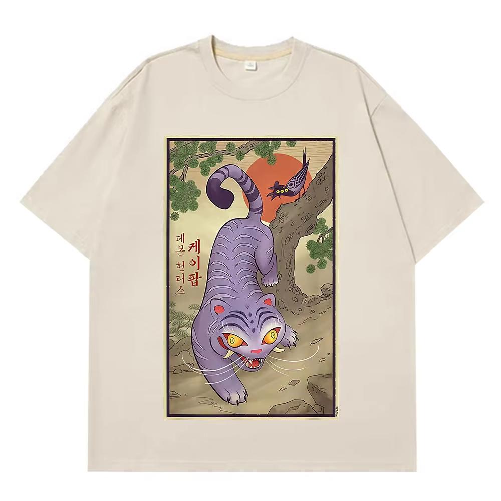 Derpy Hrající si s Kloboukem K-Pop Lovci Démonů Potisk Trička Pánská Dámská Hip-hopová Letní Trička Krátký Rukáv Bavlna Ležérní Trička