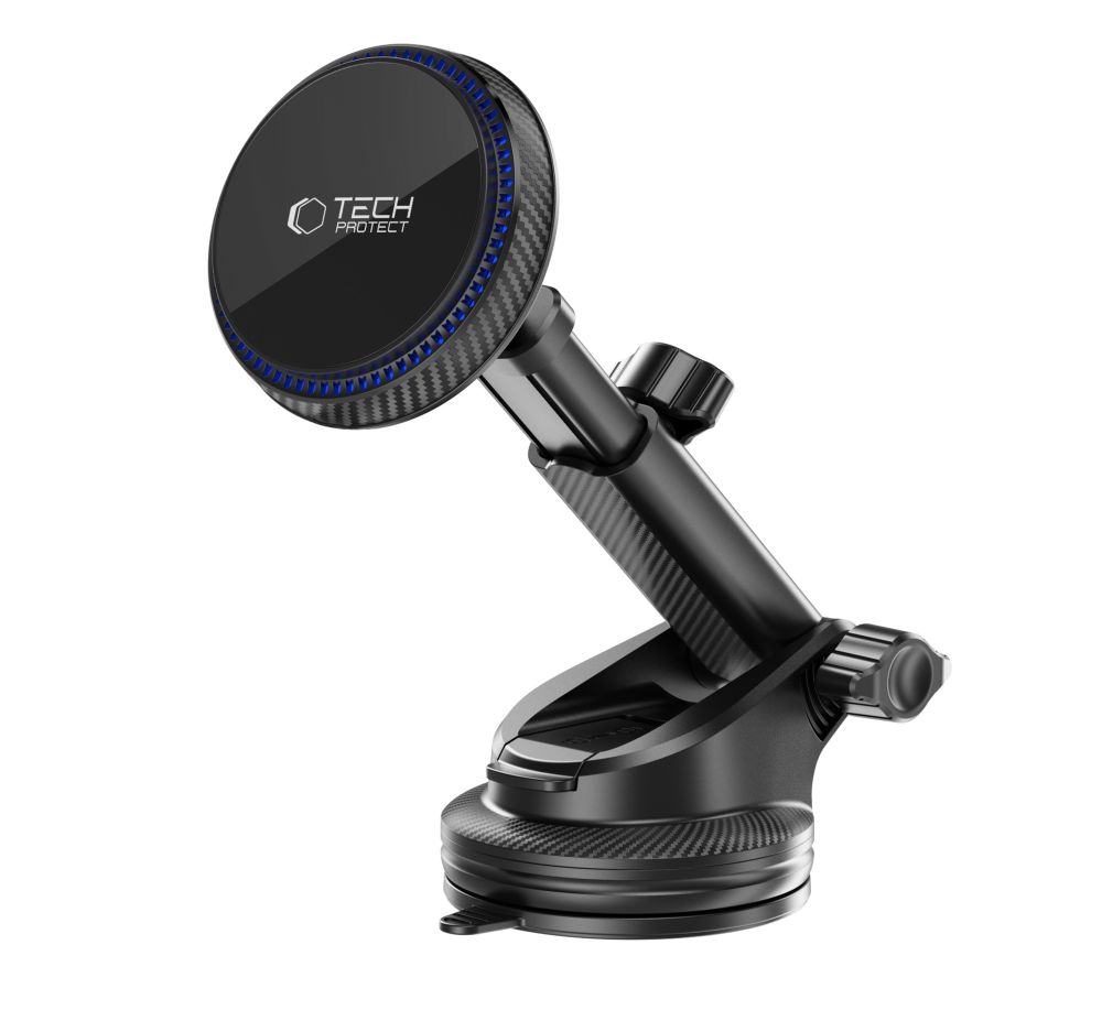 Tech-Protect Mm15W-V4 Magnetic Magsafe Dashboard & Vent Car Mount Wireless Charger 15W Black
