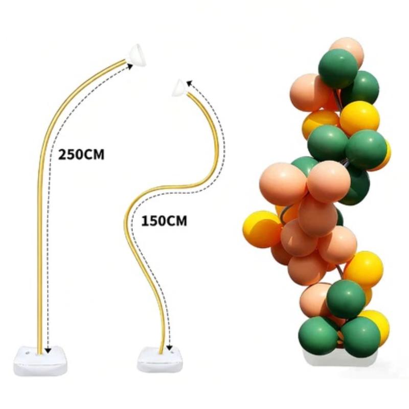 Balloon Stand Holder 1.5/2.5M Adjustable Free Bending Balloon Arch Kit for Bachelorette Party Event Supplies