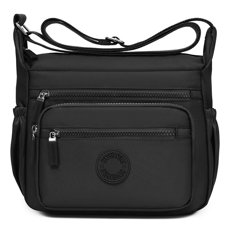 Nylon Women's Bag Multi-Layer Mother's Bag Large Capacity Shoulder Bag Lightweight Water-Repellent Crossbody Bag