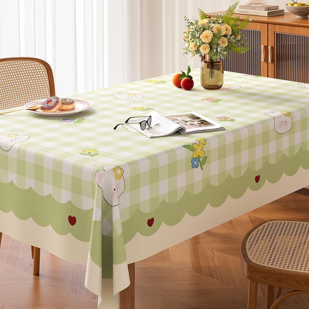 Thickened, Fresh, Scratch-resistant, Waterproof, Stain-resistant, Wear-resistant, Compliant and Drapey Tablecloth