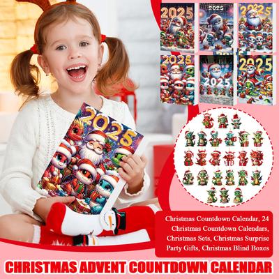 2D Christmas Advent Countdown Calendar Mysrery Box Dragon Baby Christmas Tree Ornament