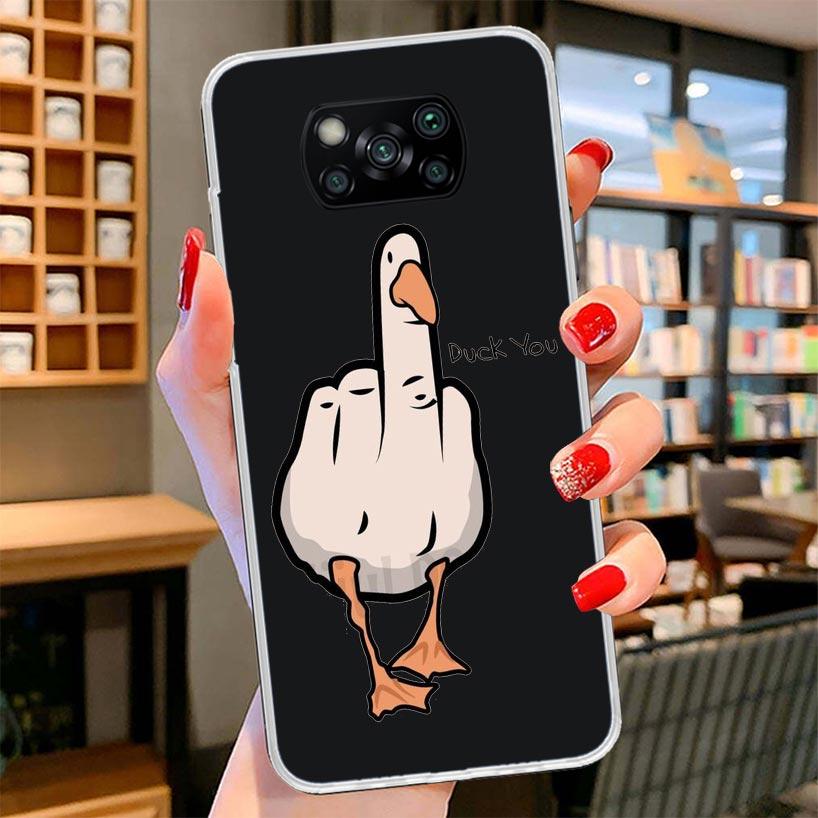 Cartoon Duck Goose Game Cover Phone Case For Xiaomi Poco F7 Ultra X7 X6 X5 Pro M7 Redmi 15C 15 13C 13 12C 12 10C 10 9A 9C 9T 9 S