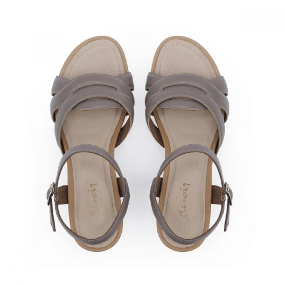 Kumkang Women Wedge Sandals Ivory G7 Gray Rensac5314g9