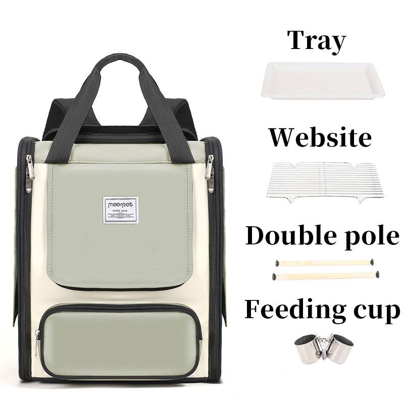 Pet Parrot Backpack Suit Carrying Cage Outdoor Travel Breathable Carrier Bird Canary Waterproof Portable Transport Bag Birds