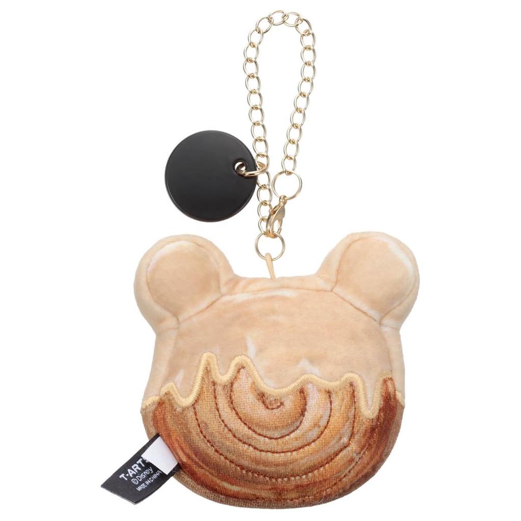 Takara Tomy Arts Disney Character Nui Bread Chain Strap Mascot Croissant Roll Winnie the Pooh Plush Toy (approx. 9cm wide)