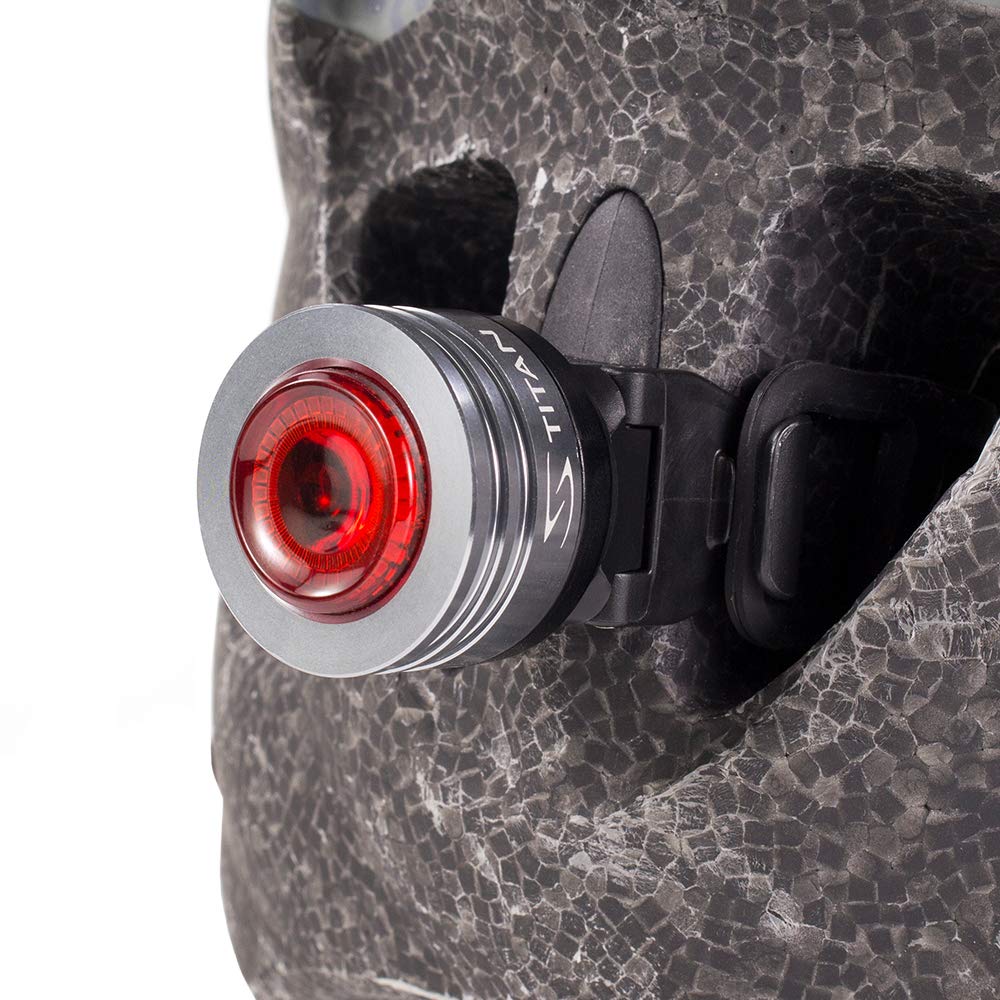 SERFAS Bicycle Rear Light, Black, ONE SIZE, Titan 15 Lumens, HLMT-1 [Helmet Compatible]