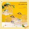 Transparent Parrot Cage Portable Bird Carrier for Tiger Skin and Xuan Feng Secure Acrylic Design Clear View and Lightweight Pet