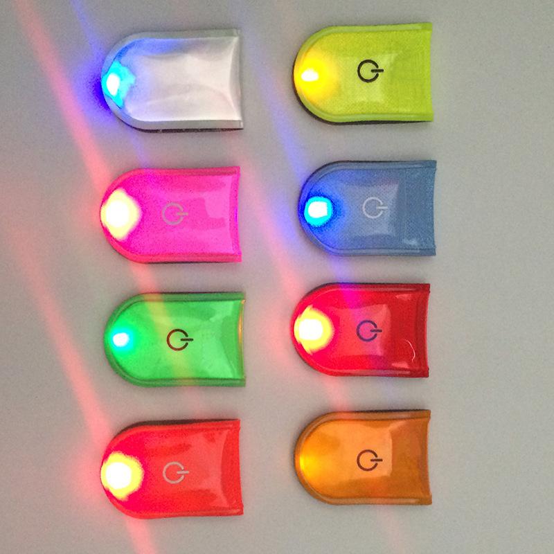 Outdoor Sports Night Running Safety Light LED Bicycle Light Reflective Warning Signal Clip Lamp Mountain MTB Bike Cycling Light