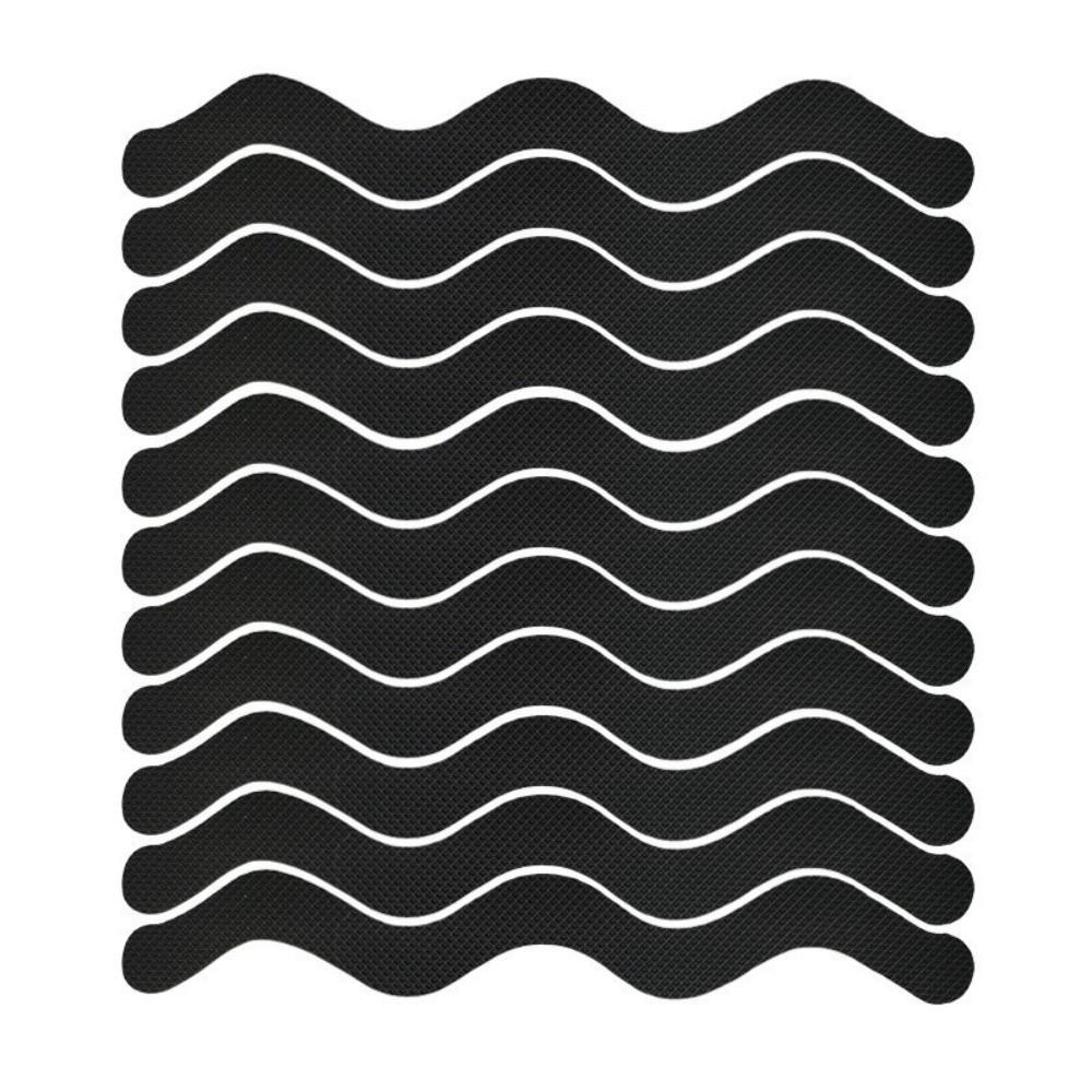 6/12pcs Adhesive Anti-Slip Stickers S-Shaped Design Bathroom Floor Stickers  for Bathtub