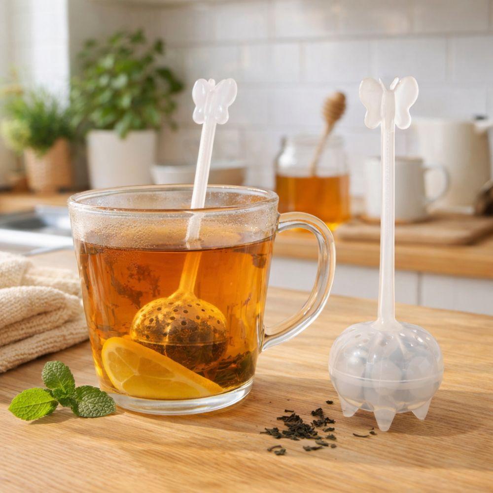Plastic Tea Filter Heat-resistant Tea Infuser Portable Lemon Tea Maker Kitchen Use