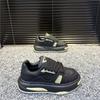 Autumn and winter new platform casual shoes velvet warm dad shoes low-top lace-up bread shoes qs